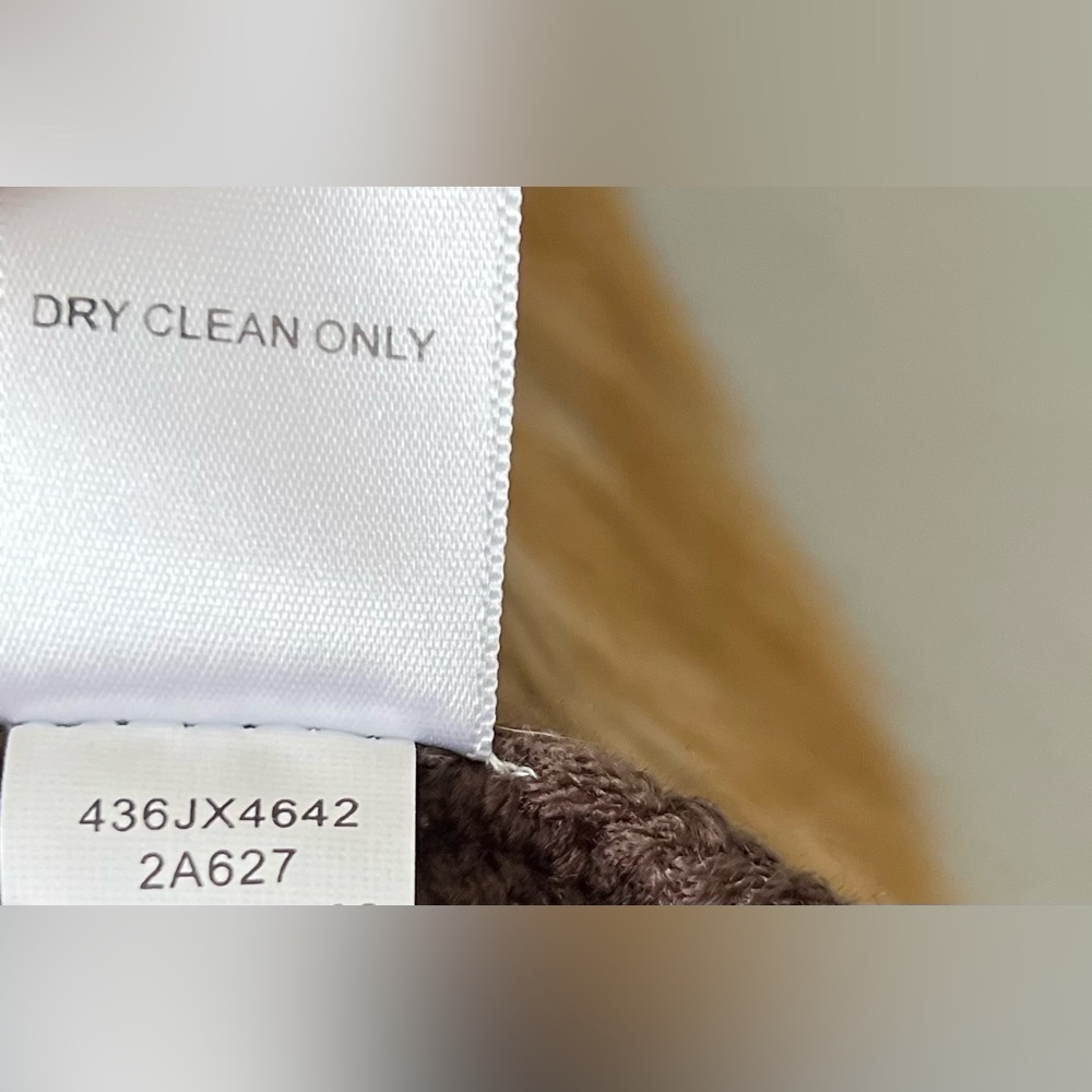 NWT One World Brown Size XL Faux Fur sweater Vest - Picture 6 of 8